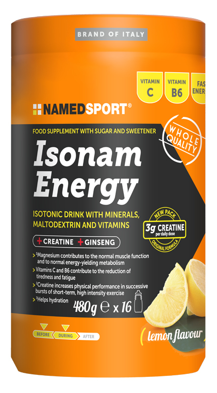 Named Sport Isonam Energy Sali Minerali Gusto Limone 480 G