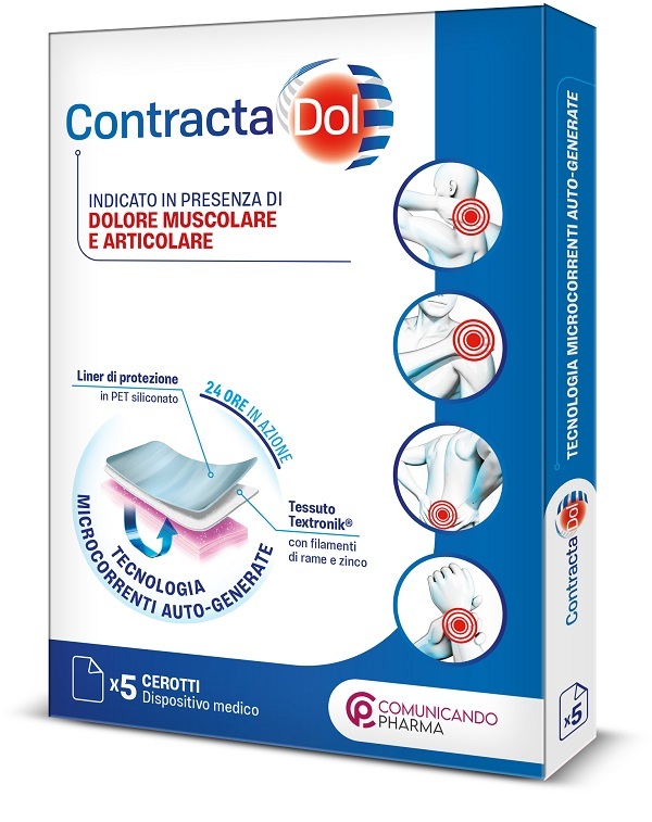 Comunicando Pharma Contractadol Cerotto Sollievo Dolore Muscolare E Articolare 5 Cerotti Monouso - Immagine 8