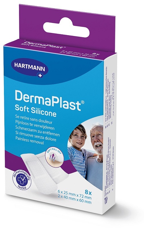 Hartmann Dermaplast Medicazioni In Silicone Morbido Per Pelle Sensibile X8 - Immagine 6