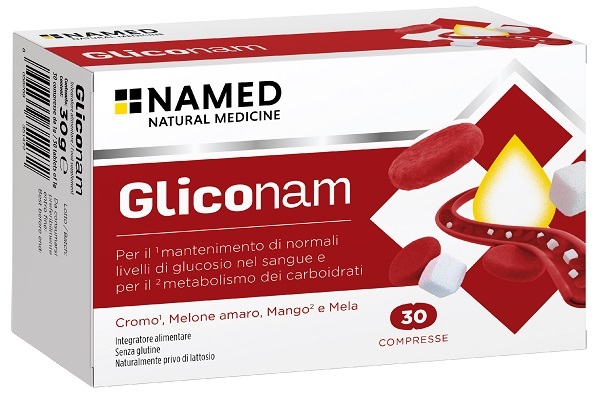 Gliconam Integratore Alimentare per Metabolismo Carboidrati 30 Compresse - NAMED Srl - Immagine 4
