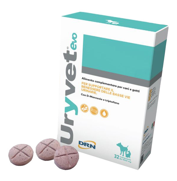 DRN URYVET EVO - integratore per il benessere delle vie urinarie di cani e gatti 32 compresse - Immagine 6