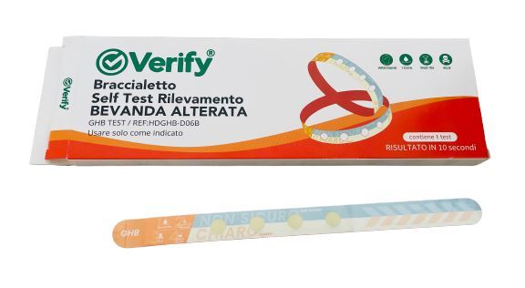 Verify Srls Blu Verify Braccialetto Self Test Rilevamento Bevanda Alterata - Immagine 4