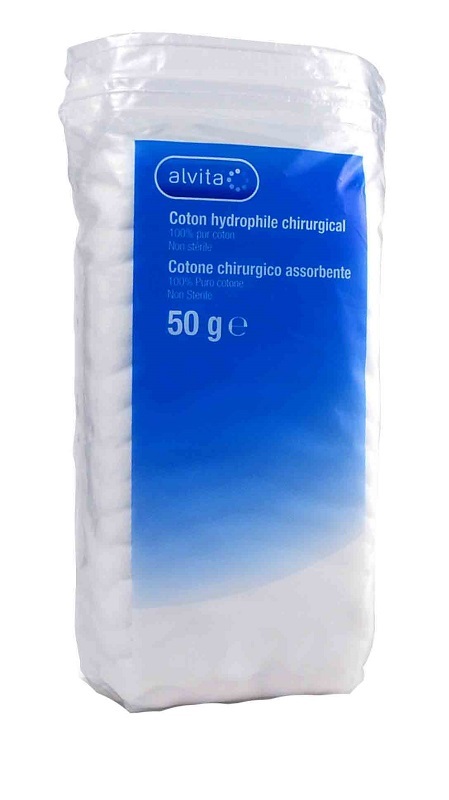 Alvita Cotone Chirurgico Idrofilo 100% Puro Cotone 50 G - Immagine 5