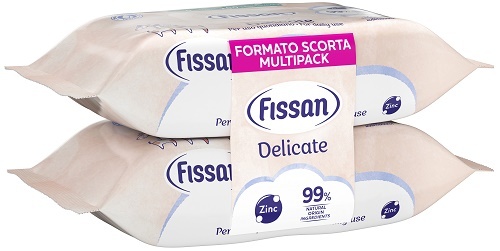 Fissan Delicate Detergenti Bambini Per Pulizia Quotidiana 140 Salviette - Immagine 5