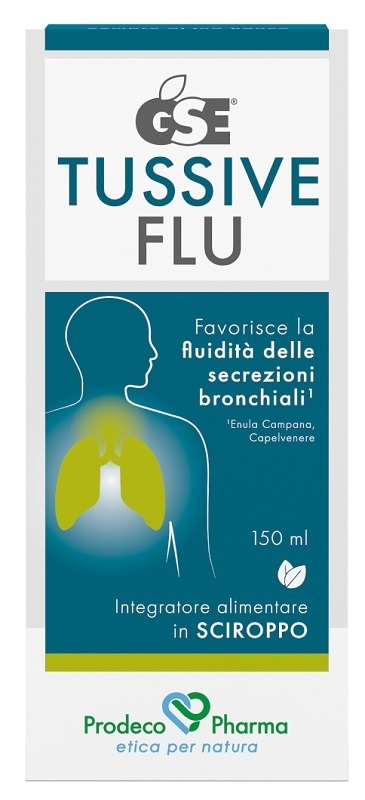 GSE Tussive Flu Sciroppo per Fluidità Bronchiale 150ml - GSE - Immagine 3