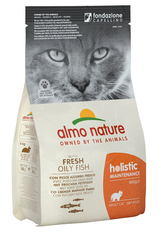 Almo Nature Holistic Azzurro Almo Nature Functional Life Maintenance Pesce & Riso - 400 G - Immagine 3