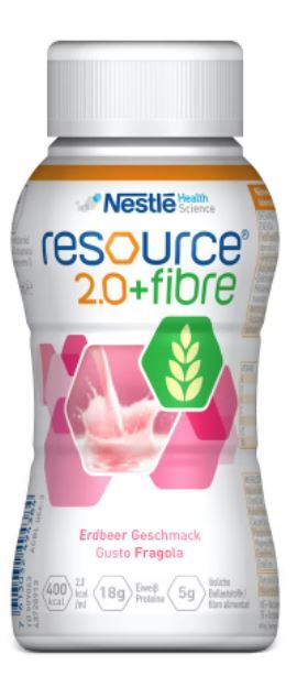 Resource 2.0 + Fibre Gusto Fragola Integratore 200 Ml