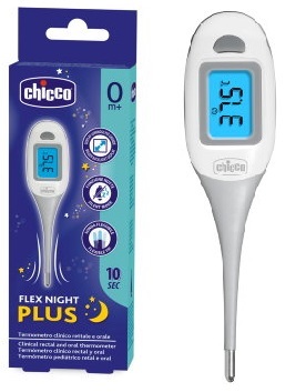 Chicco Termometro Flex Night Plus, Punta Flessibile - Immagine 5