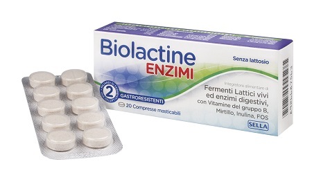 Biolactine Enzimi - Integratore con enzimi a funzione digestiva - 20 compresse masticabili - Immagine 6
