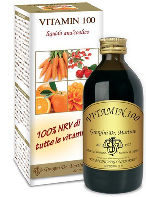 Dr. Giorgini Rosa Integratore Vitamin 100 Liquido Analcolico Multivitaminico - Immagine 5