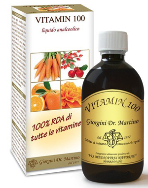 Dr. Giorgini Vitamin 100 Integratore Multivitaminico Per Difese Immunitarie 500Ml - Immagine 5