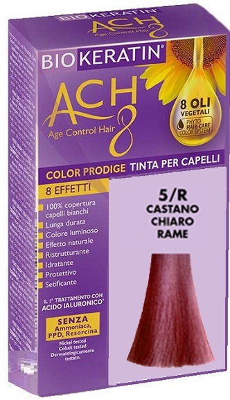 DIETALINEA Biokeratin Ach 8 Color Prodige - Tinta n. 5/R Castano chiaro rame - Immagine 6