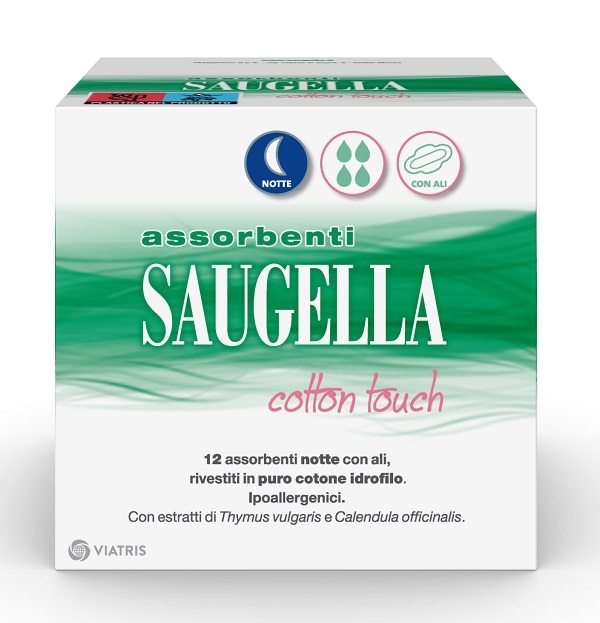 Meda Pharma Spa Saugella Cottontouch Assorbenti Cotone Notte 12 Pezzi - Immagine 5
