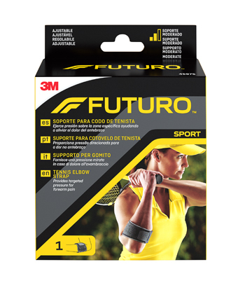 3M Futuro Sport Gomitiera Per Tennista Supporto Moderato Formato Regolabile - Immagine 13