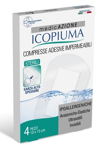 Icopiuma Medicazione Postoperatoria 10x15cm 4 Pezzi