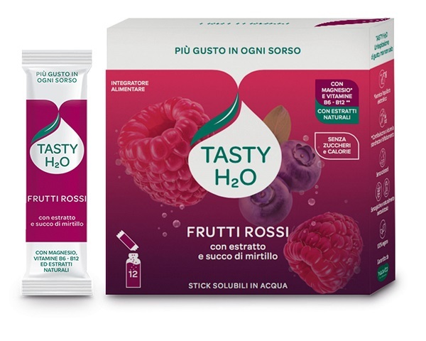 TASTY H2O FRUTTI ROSSI 12STICK