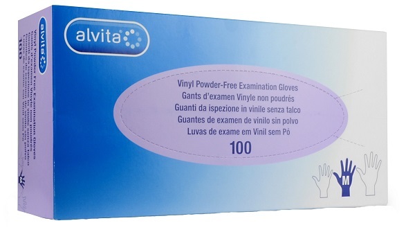Alvita Guanti In Vinile Senza Talco Taglia L, 100 Pezzi - Immagine 4