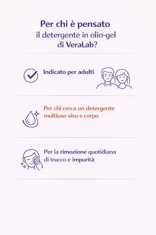 Per chi &egrave; indicato olio denso con vitamina c di Veralab.